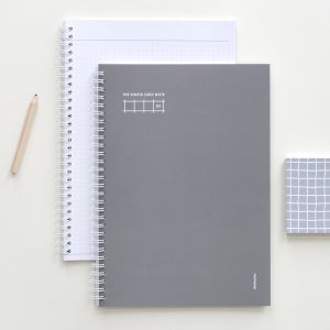 모모팝 더 심플 스프링 노트 B5 3종 그리드 차콜, 1개