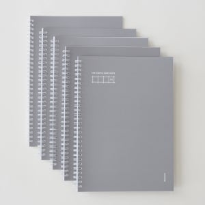 모모팝 더 심플 스프링 노트 B5 3종 그리드 차콜, 5개