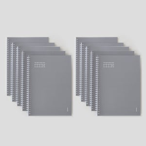 모모팝 더 심플 스프링 노트 B5 3종 그리드 차콜, 10개