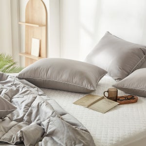 라울 호주산 60수 순면 양모이불+베개커버 K 그레이 강추위용 2.8kg, 1개