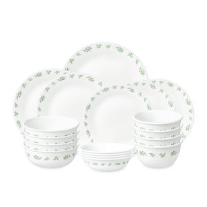 코렐 라임트리 한국형 4인 18P 원형 홈세트 / 그릇 식기세트 예쁜접시 신혼부부 혼수 결혼 집들이 선물