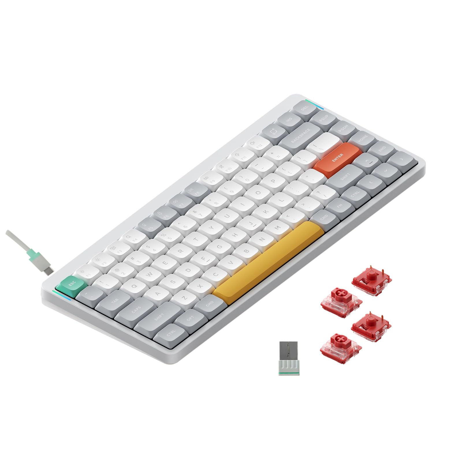 nuphy Air75 V2 휴대용 75% 기계식 키보드 개터론 카우베리 대표 이미지