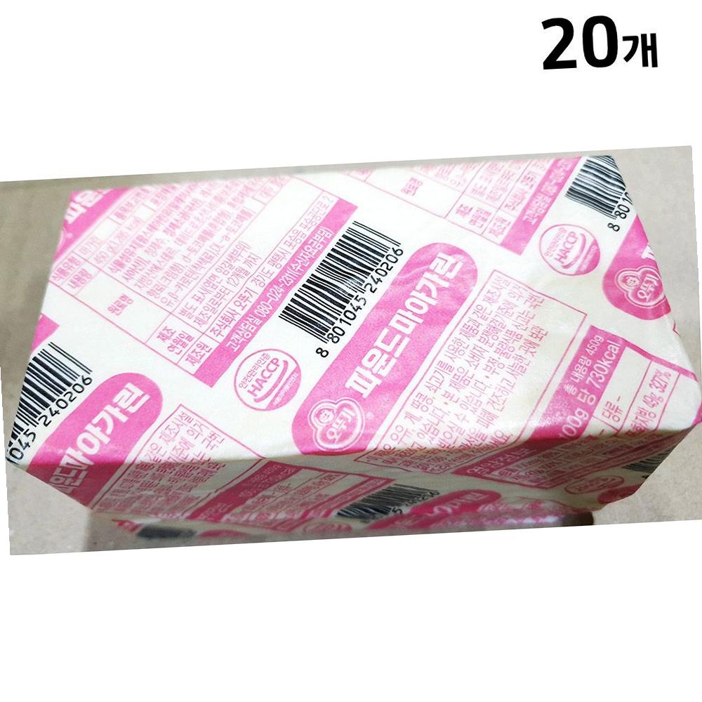 오뚜기 마가린 파운드 450g 20개 제과 빵재료