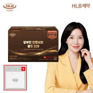 [세트구성] HLB제약 마시는 알부민 인텐시브 골드 329 난백 액상 (30병 X 1개) + 쇼핑백