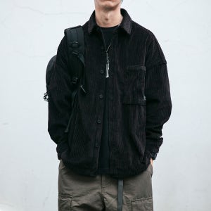 가을 겨울 캐주얼 루즈핏 카고 남자 코듀로이 셔츠 DXRCSD34