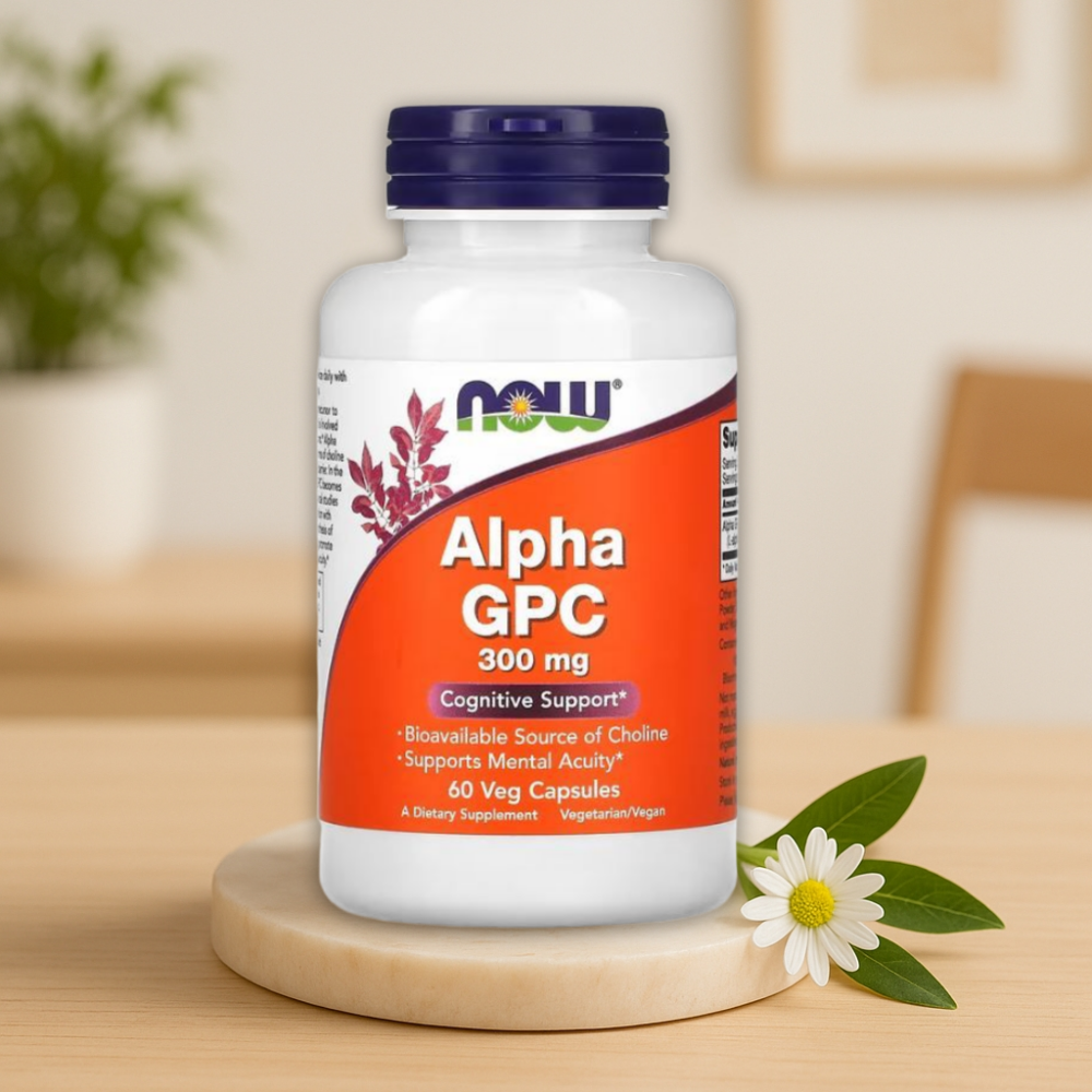 NOW 나우푸드 알파GPC <b>300mg</b> <b>포스파티딜콜린</b> 60캡슐, 1개