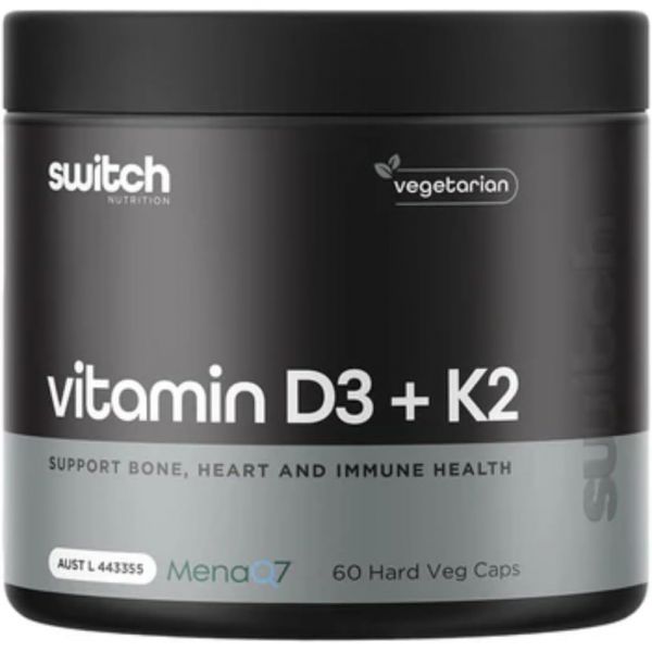Switch 누트리션 <b>비타민 D3</b> +K2 60 캡슐