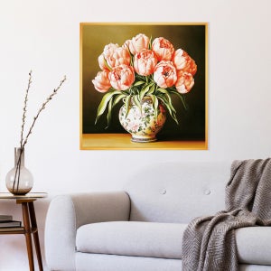 풍수에 좋은 그림 행운을 가져다 주는 인테리어액자 꽃항아리 M02