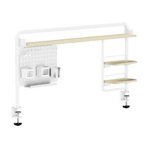 듀비온 베이직책상선반 3단 선반 거치대 다용도 수납 정리 페그보드 책상타공판 DA-01