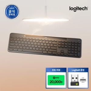 [사은품증정][포토리뷰] 로지텍코리아 공식 솔라 K980 수신기미포함 무선 블루투스 키보드