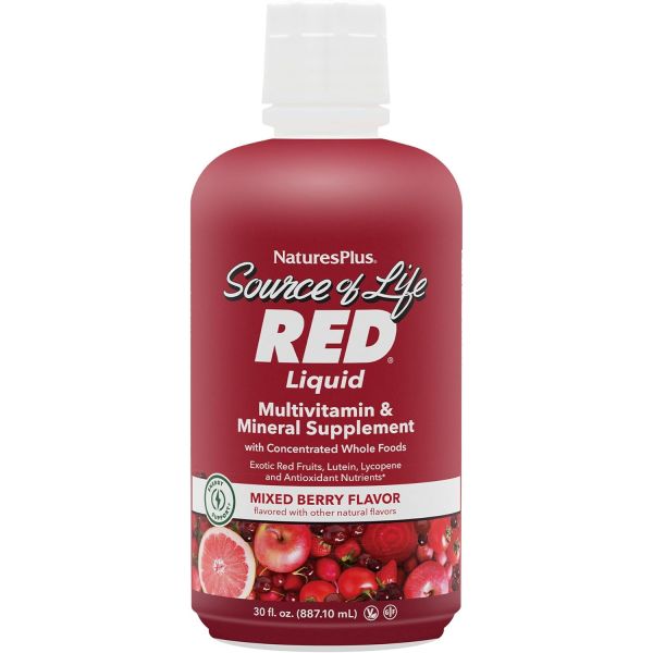 광채 홈뷰티 자연 생명 원천 레드 멀티비타민 액체 30온스 에너지 이국적인 일 리코펜 &amp; 루테인 포함 글루텐 프리 30인분