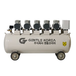 젠틀코리아 10마력 240L 오일리스 에어 콤프레샤 전문 도장 샌드블라스트 화이트