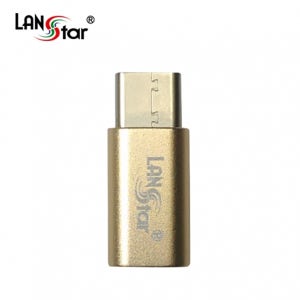 랜스타 LS-U31M-CM2MBF-68 USB 3.1 C-Type OTG젠더 C/M-2.0 MicroB/F 골드메탈