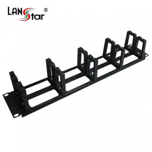 랜스타 LS-CRM-HS2UB 매니지먼트 판넬 2U 검정 허브랙/서버랙용