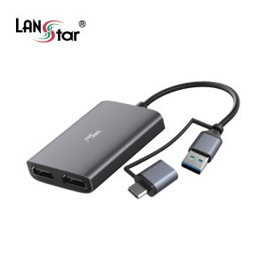 랜스타 LS-UH319D4K USB to HDMI 디스플레이링크 듀얼모니터 컨버터