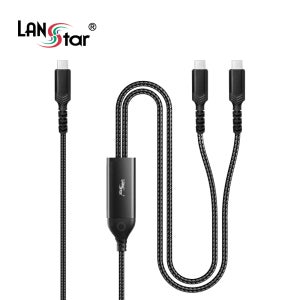랜스타 LS-UCC140 USB C To C 2 In 1 케이블