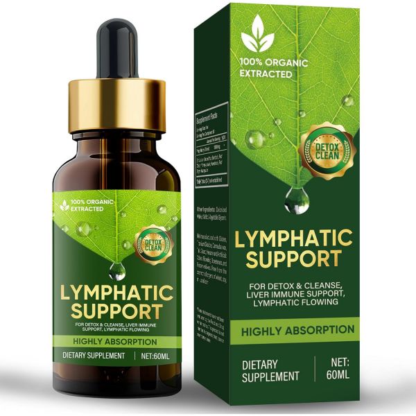 림프 배액 방울 부종 림프계 <b>레드 클로버 추출물</b>이 함유된 액체 클렌징