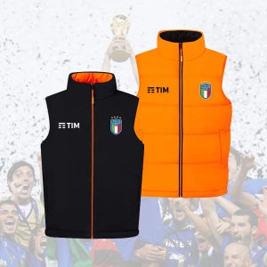 이탈리아 축구 양면 팀 단체 리버시블 패딩 조끼 베스트 CSR