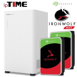 IPTIME NAS200plus 시게이트 IRONWOLF 4TB (2TB X 2EA) NAS + 정품 HDD