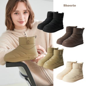 슈리오 겨울 윈터 양털퍼 방한 여성 키높이 패딩부츠