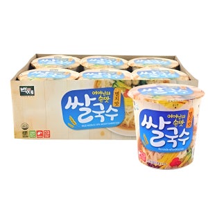 백제쌀국수 멸치맛 미니컵 컵라면 58g 6개입