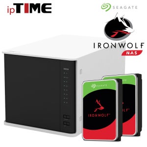 IPTIME NAS400 PLUS 시게이트 IRONWOLF 20TB (10TB X 2EA) NAS + 정품 HDD