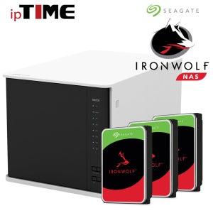 IPTIME NAS400 PLUS 시게이트 IRONWOLF 30TB (10TB X 3EA) NAS + 정품 HDD