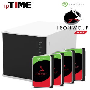 IPTIME NAS400 PLUS 시게이트 IRONWOLF 40TB (10TB X 4EA) NAS + 정품 HDD