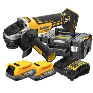 디월트 DCG4051E2 충전 125mm 앵글 그라인더 20V 파워스택(1.7)2개 세트
