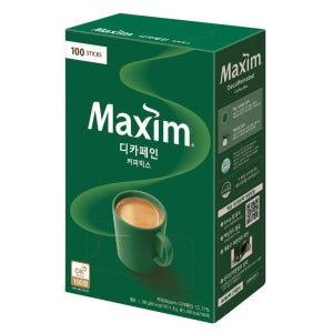 맥심 디카페인 커피믹스 100T 1개