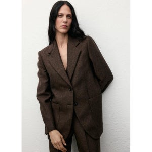 MANGO WOMAN 블레이저 PIPER Brown 17057912