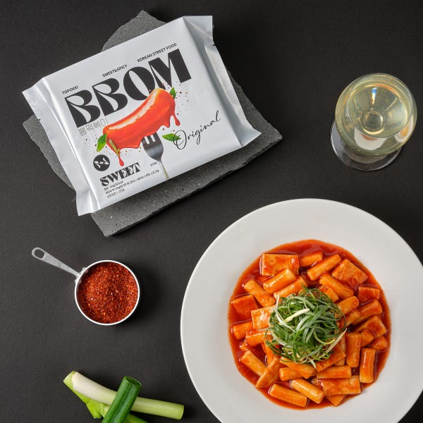 뽐떡볶이 파우치 밀키트 실온보관