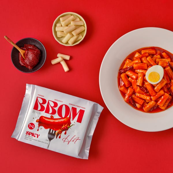 뽐떡볶이 파우치 밀키트 실온보관