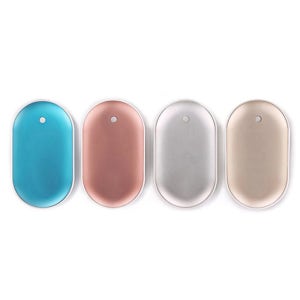 손난로 보조배터리 판촉물 주문 제작 인쇄 레이저 휴대용 충전식 USB 전기 핫팩 실버 1개