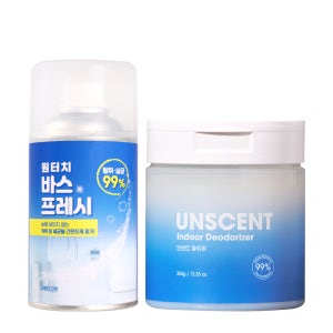 [팅커벨] 원터치 바스프레시+언센트 탈취제 SET 화장실 곰팡이 암모니아 냄새 실내 탈취제