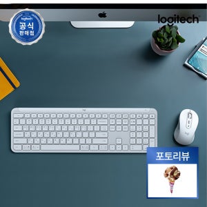 [N배송] 로지텍코리아 공식 시그니처 MK950 콤보 슬림 무선 키보드 마우스 세트 오프화이트, 팬터그래프(Pantograph)