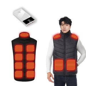 RTOL USB연결 발열조끼 13구역 전열조끼 보조배터리포함