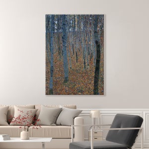 사랑과 황금빛 계절 구스타프 클림트 명화 인테리어 대형 그림 액자 / 47 너도밤나무 숲 53x73cm