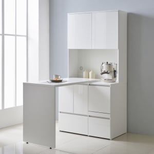 E0자재 주방수납장 렌지대 겸 식탁 1200mm, 일반렌지대 / 유광 (TA2171)