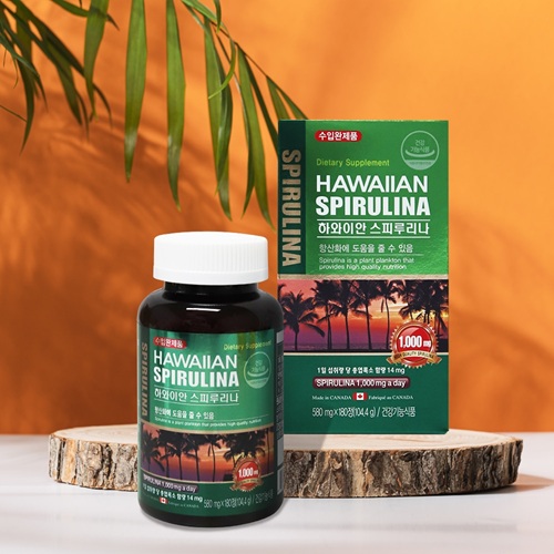 <b>스피루리나</b> 스피루나 <b>스피룰리나</b> 스피루니아 엽록소 항산화 영양제 약 3개월분 180정