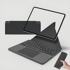 초경량 블루투스 접이식 키보드 터치패드 태블릿PC 거치겸용 멀티페어링 휴대용 아이패드 탭