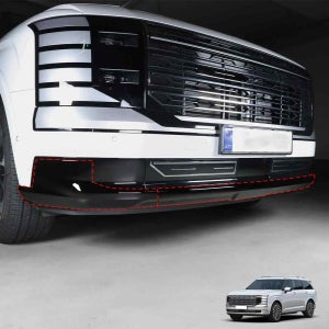 디올뉴 팰리세이드 LX3 튜닝 용품 프론트 범퍼 하단 커버 블랙 몰딩 크롬 죽이기