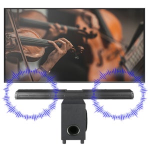 120W 2.1채널 블루투스 사운드바 우퍼스피커 홈시네마