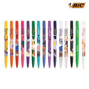 BIC® MEDIA 리사이클 플라스틱 360도 칼라 인쇄 볼펜 (주문제작 상품)