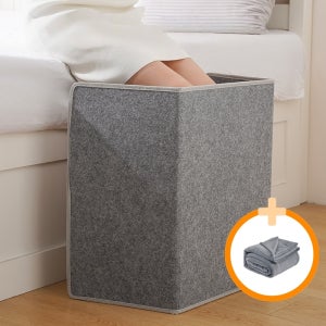 울리요 히팅패드 파티션 히터 온열매트+담요 사무실 접이식 발난로