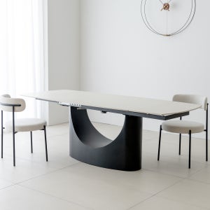 한스 익스텐션 포세린 세라믹 테이블 1500 2200 확장형 식탁