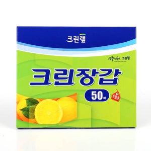 크린랩 크린장갑 일회용 위생 비닐장갑 50매, 50개