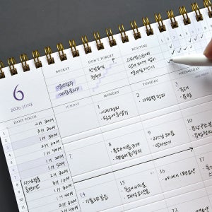 2026 롱텀프레스 올인원 생산성 탁상달력 업무용 일정관리 책상 데스크 캘린더