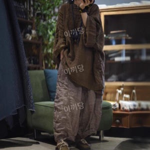 이끼당 퀄리티굿 멋짐터짐 빈티지 와이드 바지