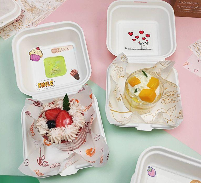 곰돌이 도시락통 포장 도시락 일회용 용기 디저트 <b>직장인</b> 화이트 도시락통 10개 사진과 <b>동일</b>